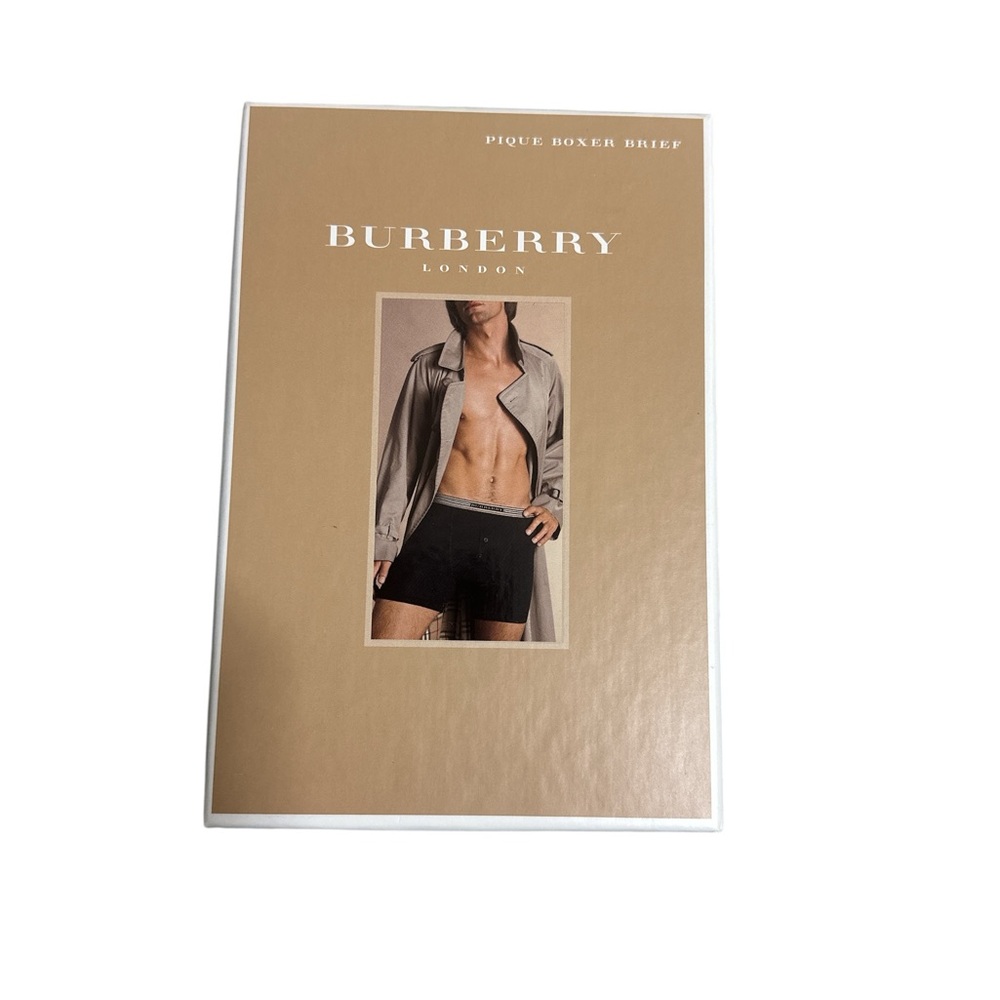 Burberry Black Boxer Briefs with Logo - Picture 2 of 3